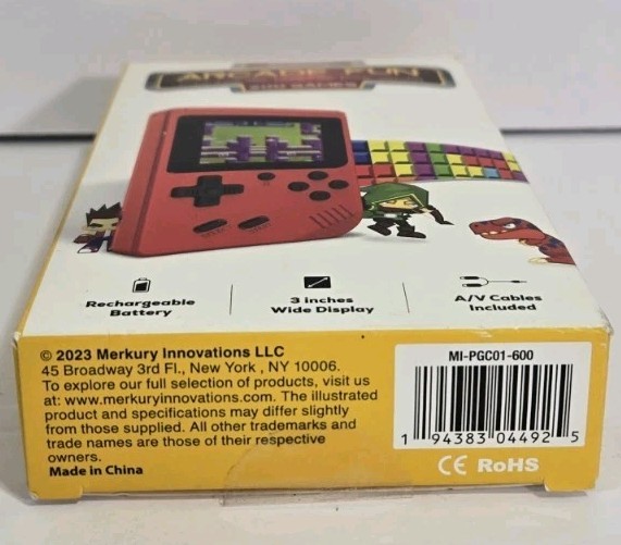Merkury Innovations Arcade Fun Portable Gaming Console 200 Games