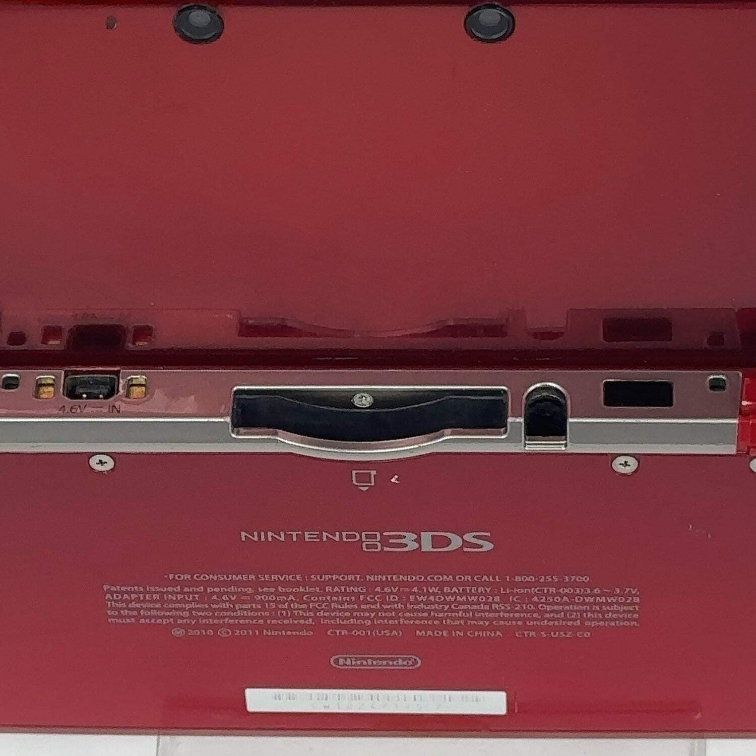 Nintendo 3DS Handheld Game Console CTR-001 Flame Red