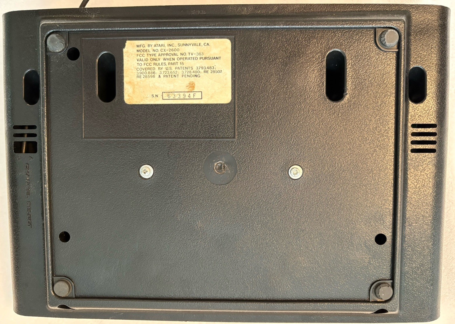 TESTED Atari 2600 Beautiful Heavy Sixer Console Low Serial Sunnyvale USA – Video
