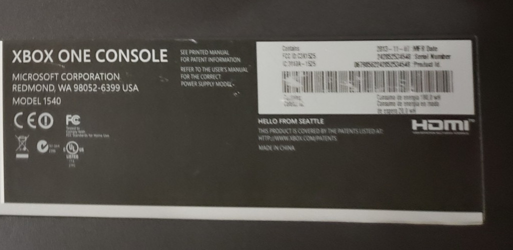 Microsoft Xbox One 500GB Console, BAD Disc Tray All Digital Works READ PR