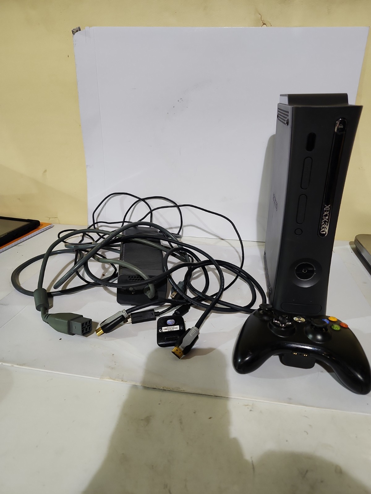Xbox 360 Elite Console System -Black Controller Cables Included & 3 Games