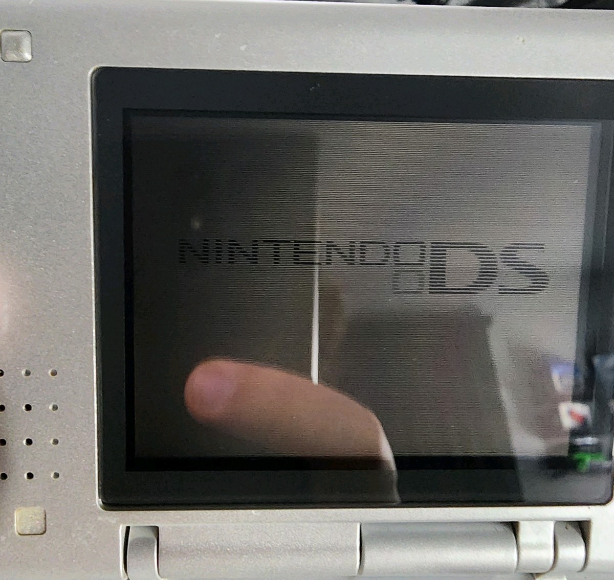 Nintendo DS Silver Black with Charger and 4 games