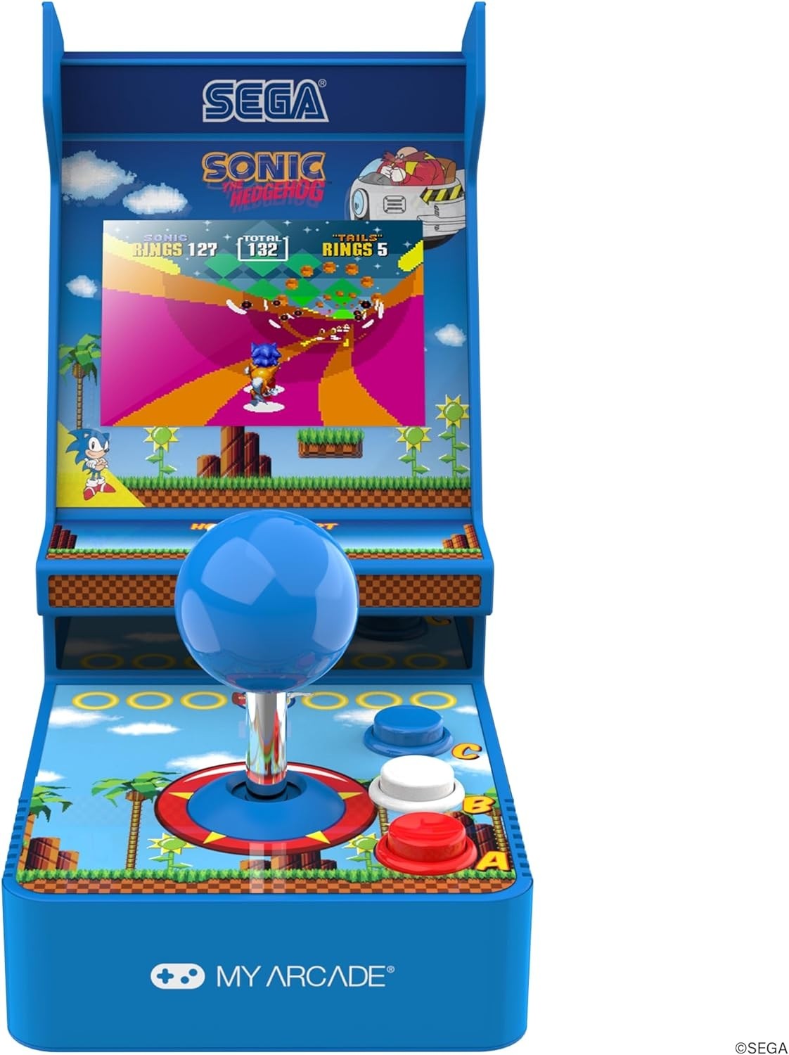 My Arcade Sonic The Hedgehog Joystick Player Portable Retro Arcade DGUNL-7157