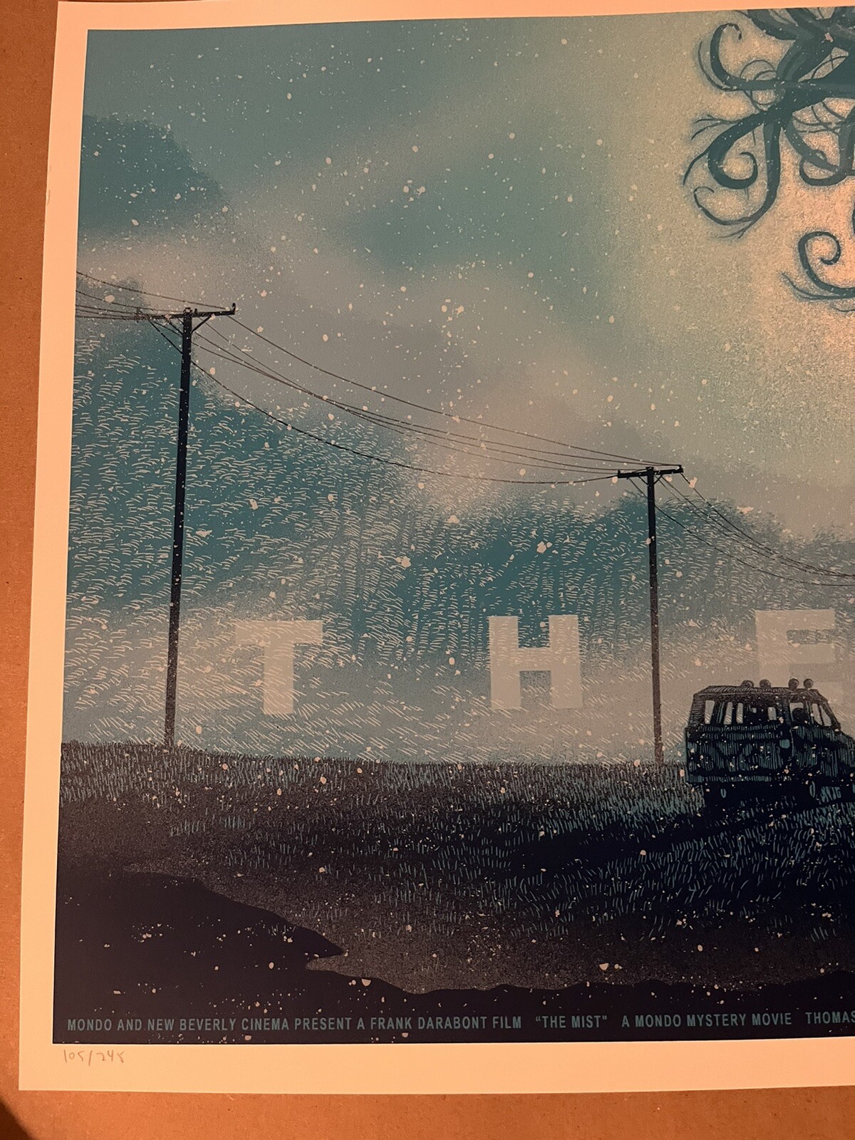 SIGNED The Mist Mondo Mystery Movie Poster Daniel Danger Art Print Darabont Film