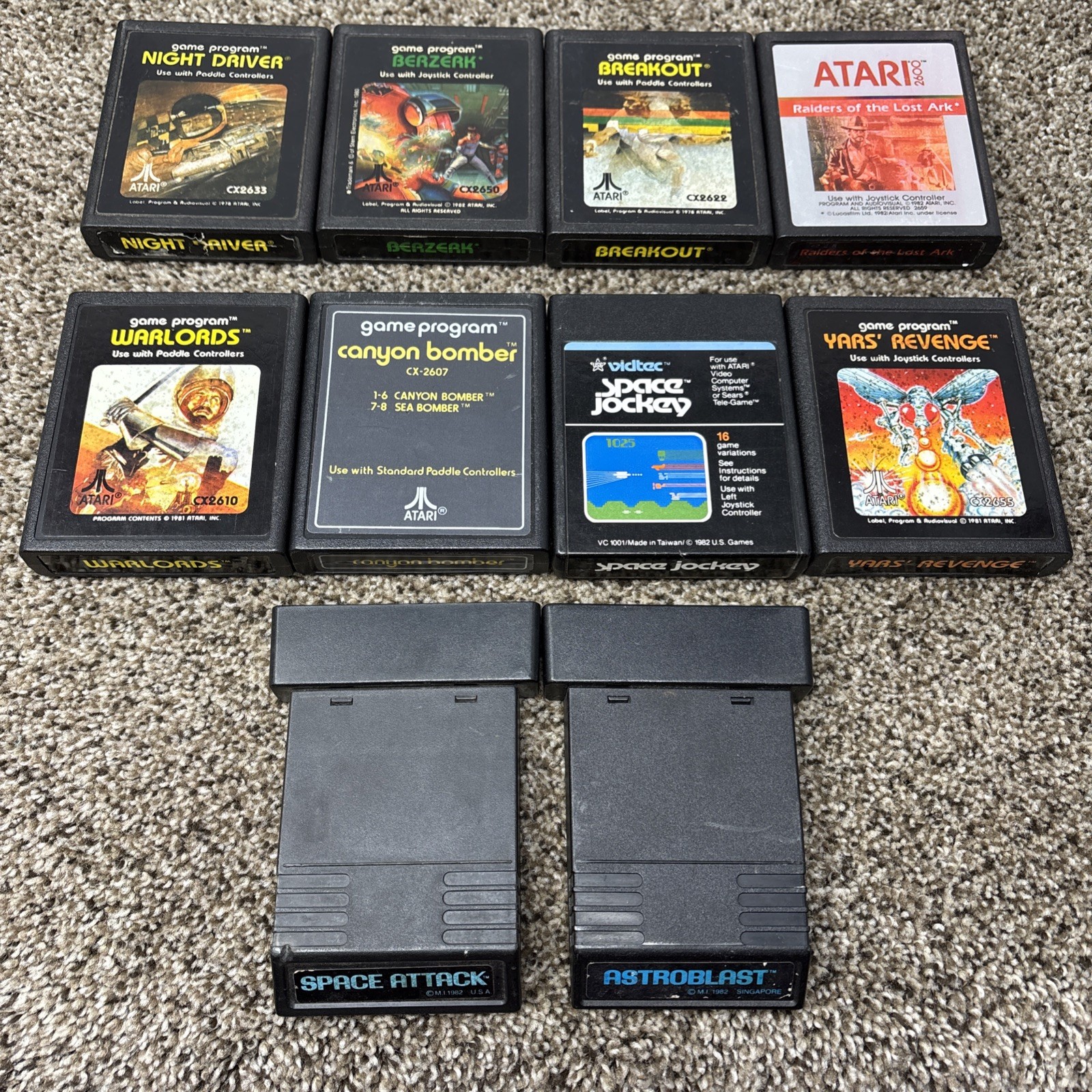 Atari 2600 System Bundle with Console, 30 Games, Joystick, Paddles, and More LOT