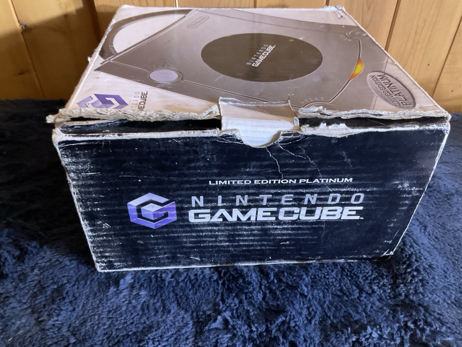 Game Cube Console-turns On UnTested Two Games And Box No Controllers Or Tv Av