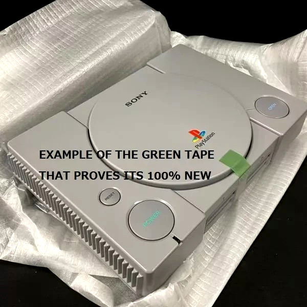 NEW Playstation 1 SCPH-7000 Sony Console PS1 *w/GREEN TAPE – COLLECTORS ITEM*