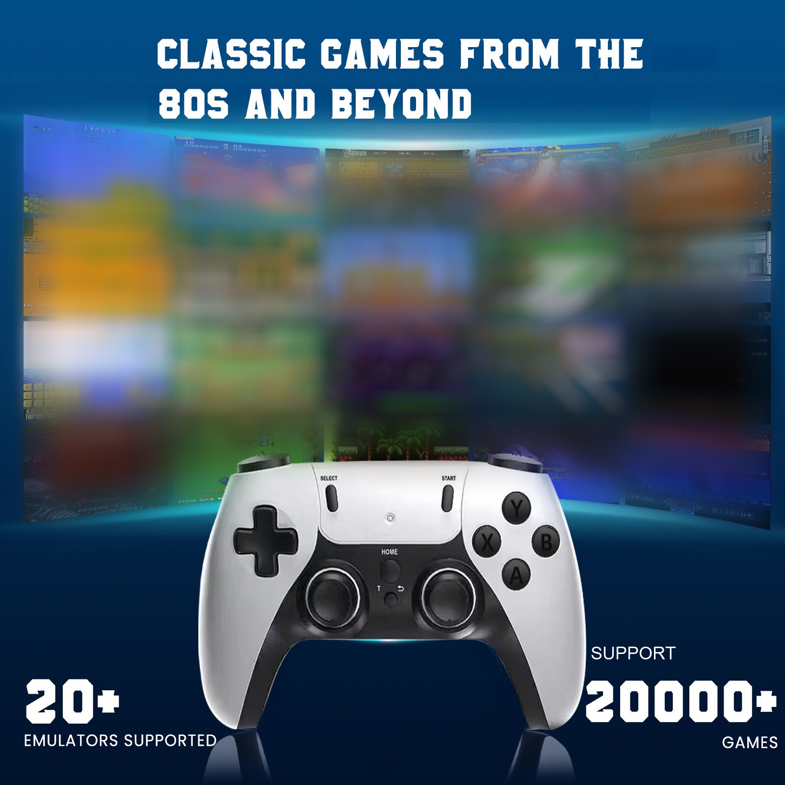 4K 64G HDMI TV Video Game Stick M15 Gaming Console Gamepad 2 Wireless Controller