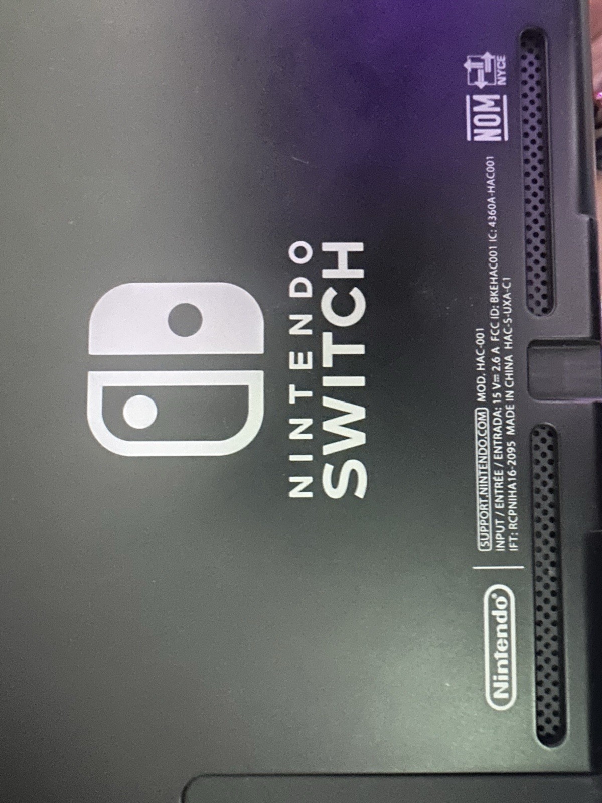 Nintendo Switch Console Gray/Black Joy-Con Controllers Dock HDMI USB-C Wi-Fi
