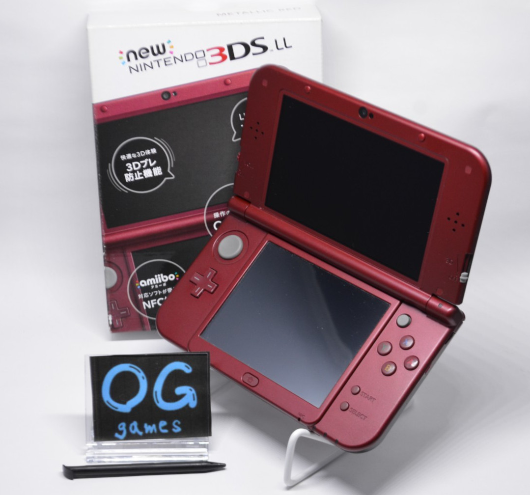 [US DUTY PAID] NEW Nintendo 3ds ll xl Console Metallic Red Japanese w box 001