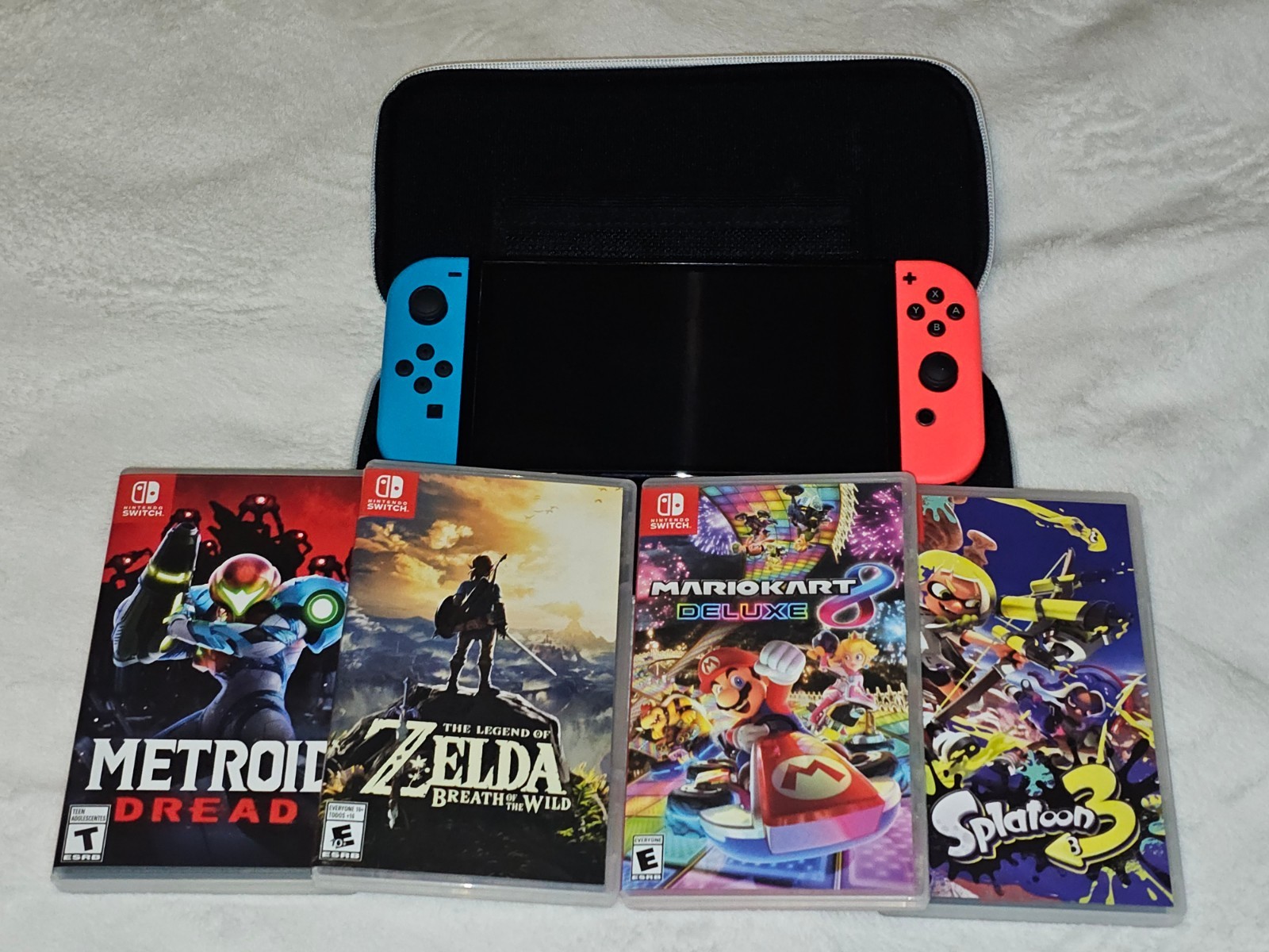 Nintendo Switch OLED Console (with Games/Controllers/Case)