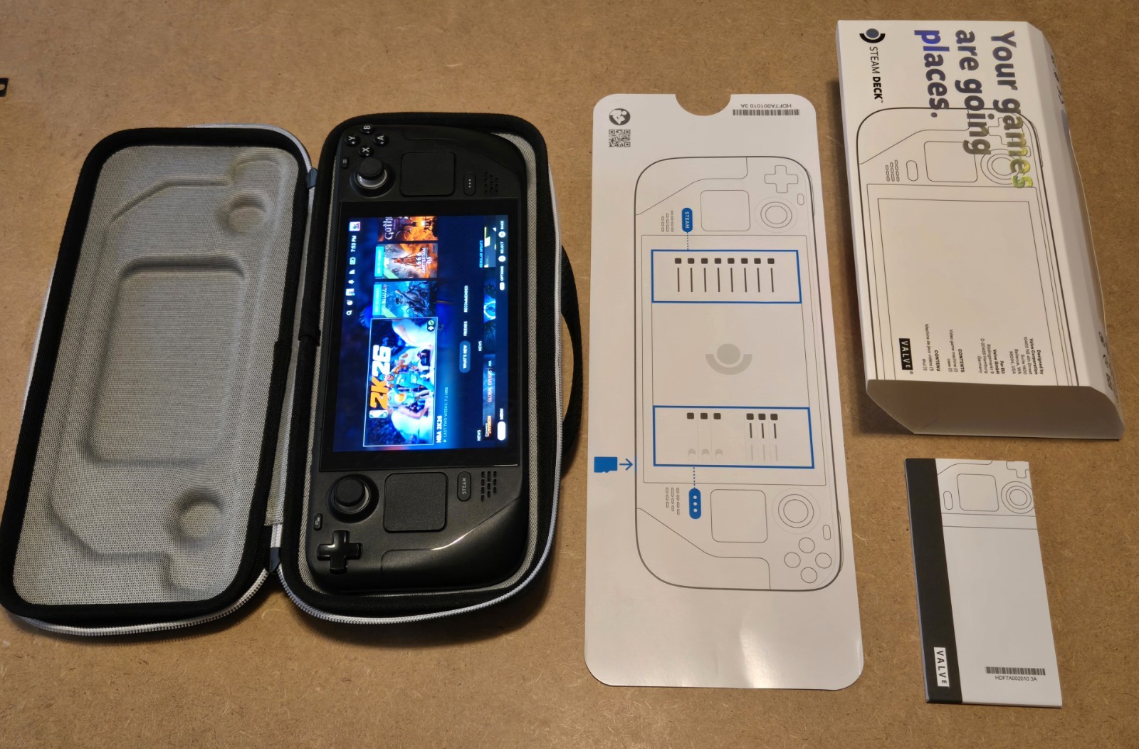 Valve Steam Deck LCD 512GB With Manual, Case And Added 1TB SD Card