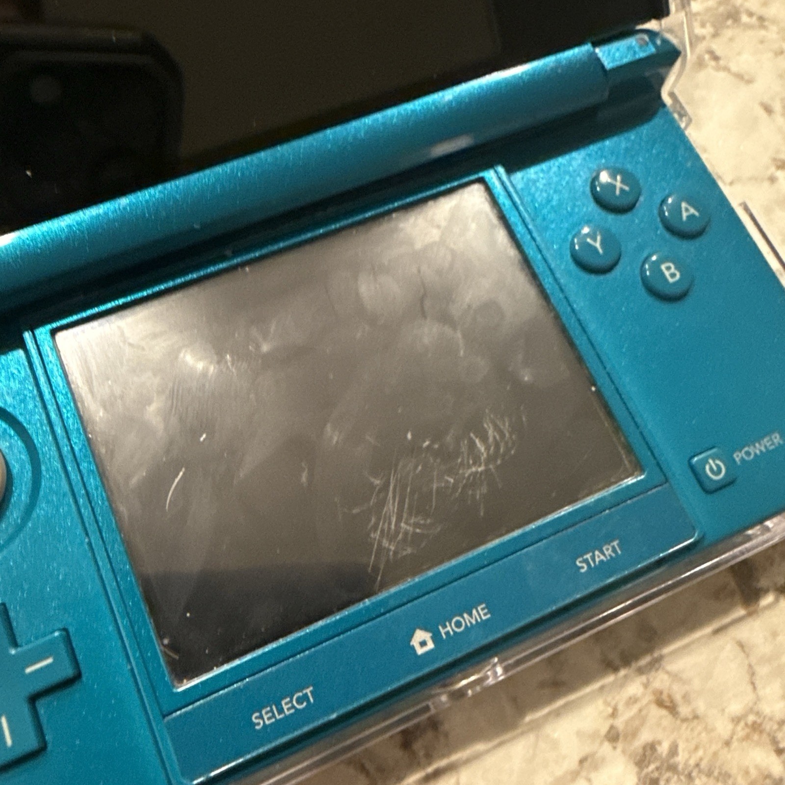 Nintendo 3DS Handheld System Aqua Blue USA with Pokemon Platinum JPN & Charger