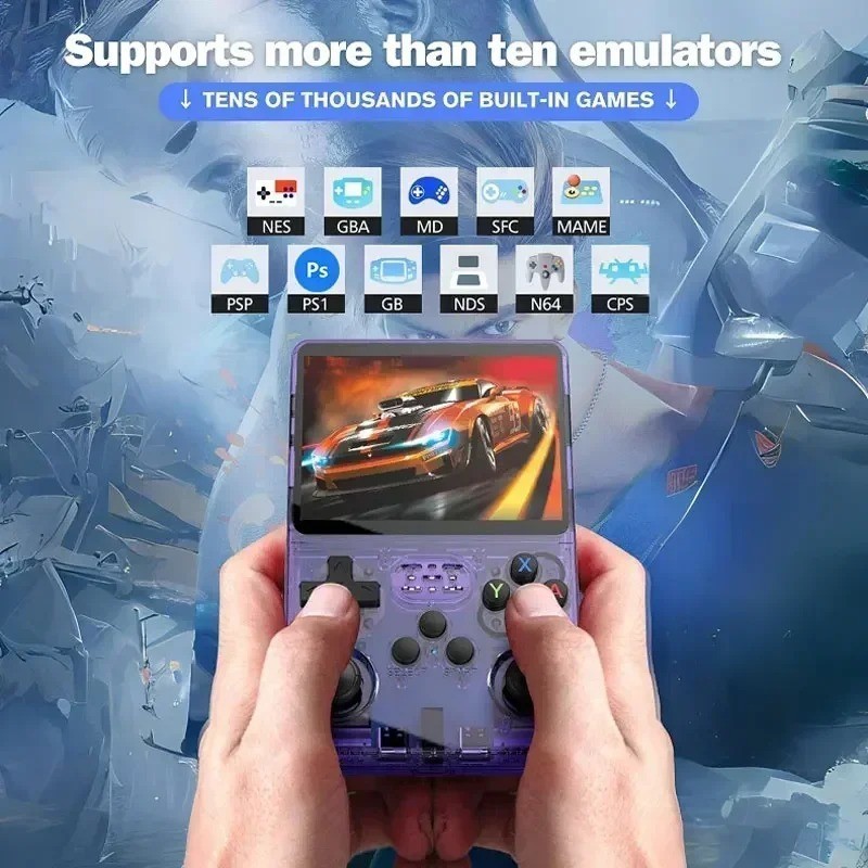 R36S Retro Handheld Video Game Console 64/128GB 20000 Games 3.5 Inch IPS Screen