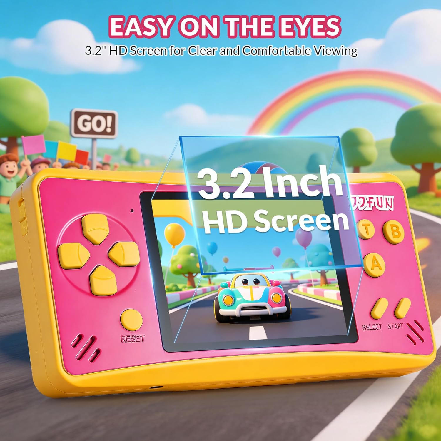 Handheld Game for Kids,Preloaded 168 Retro Video Games, Portable Gaming Player w