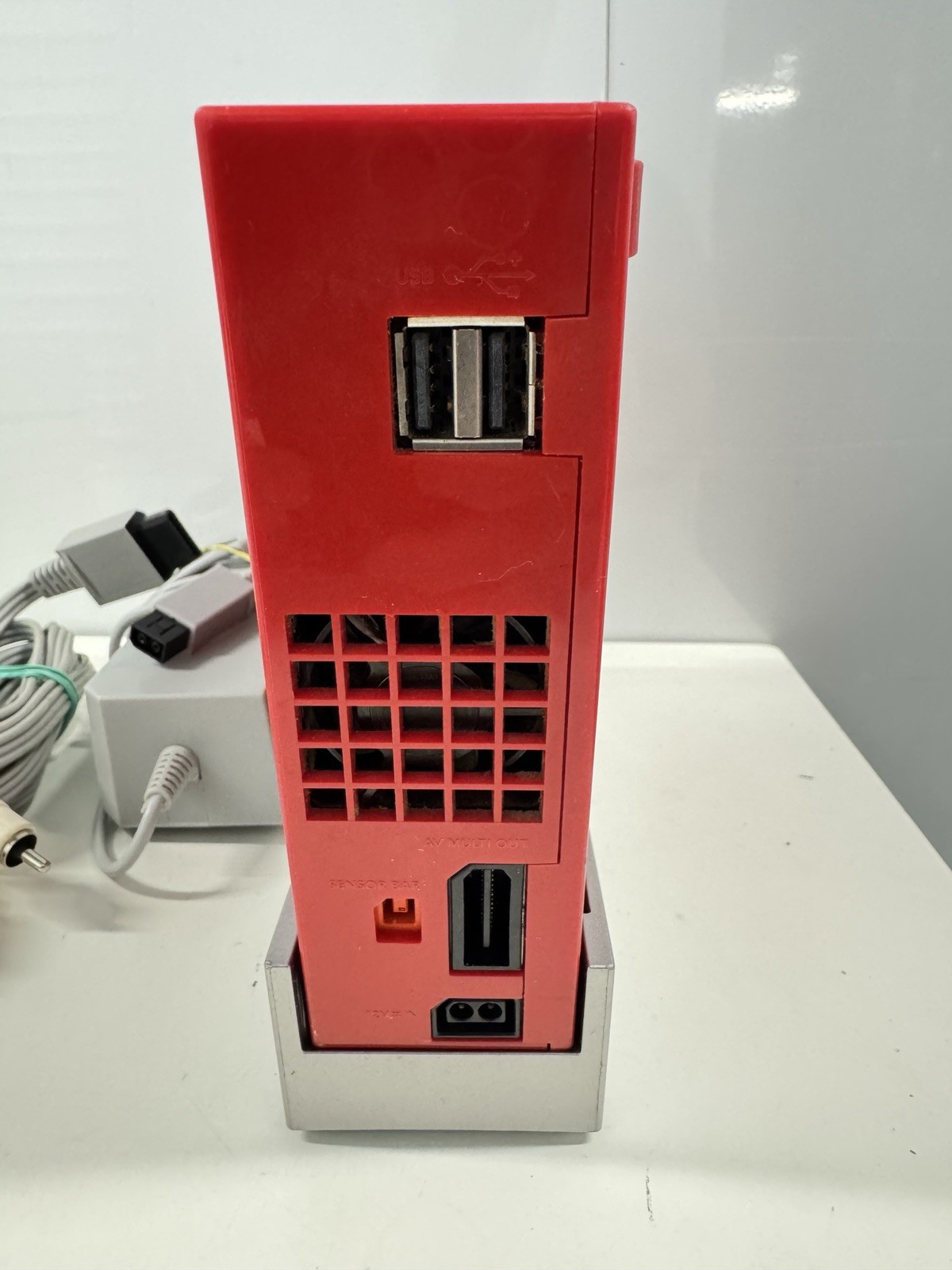 Nintendo Wii Red Console Bundle ‘ No Controllers ‘ 9 Games