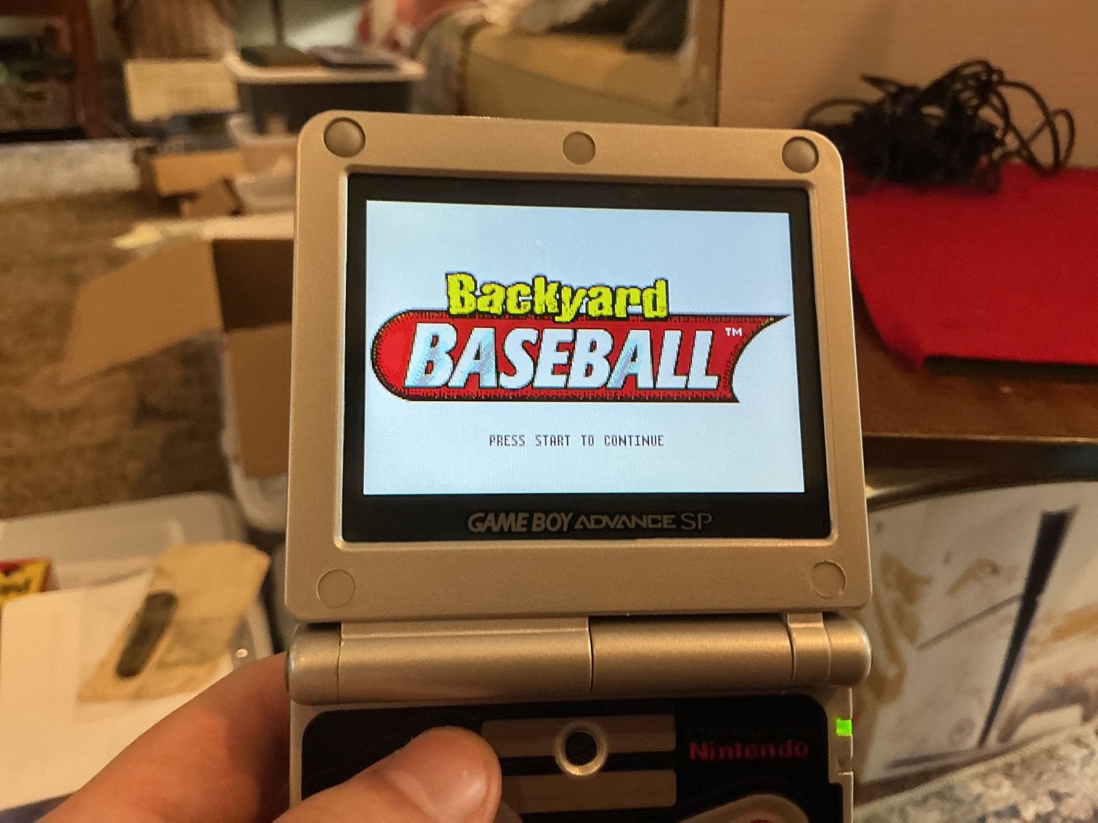 NES GBA SP AGS-101 modded screen with 4 Games (READ DESCRIPTION)