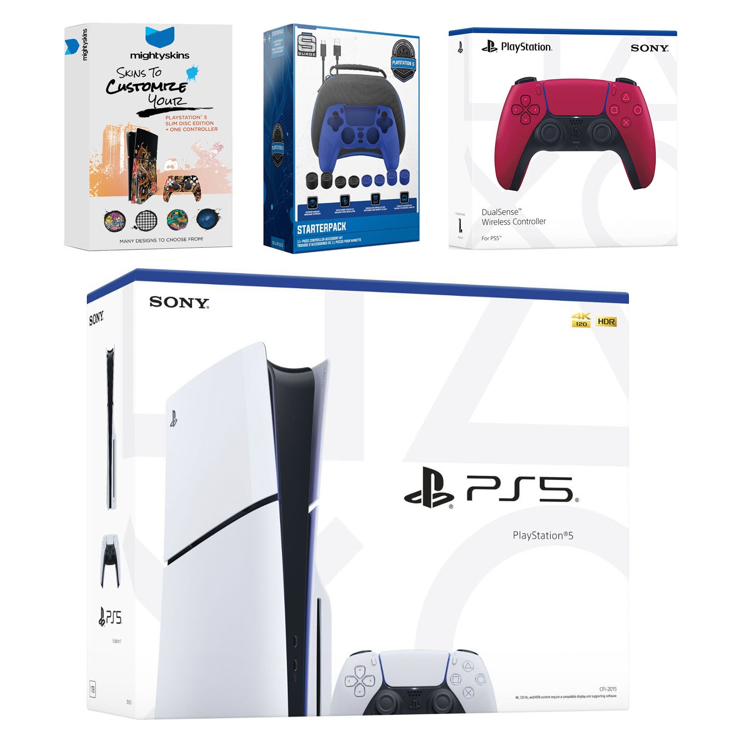 Sony PlayStation 5 Disc + Extra Controller + Accessory Kit – Cosmic