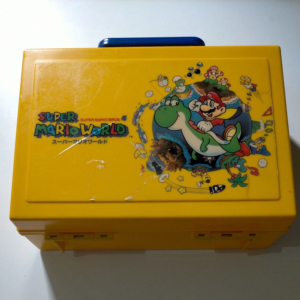Super Mario World Storage Case Nintendo Super Famicom Cleaned Japan