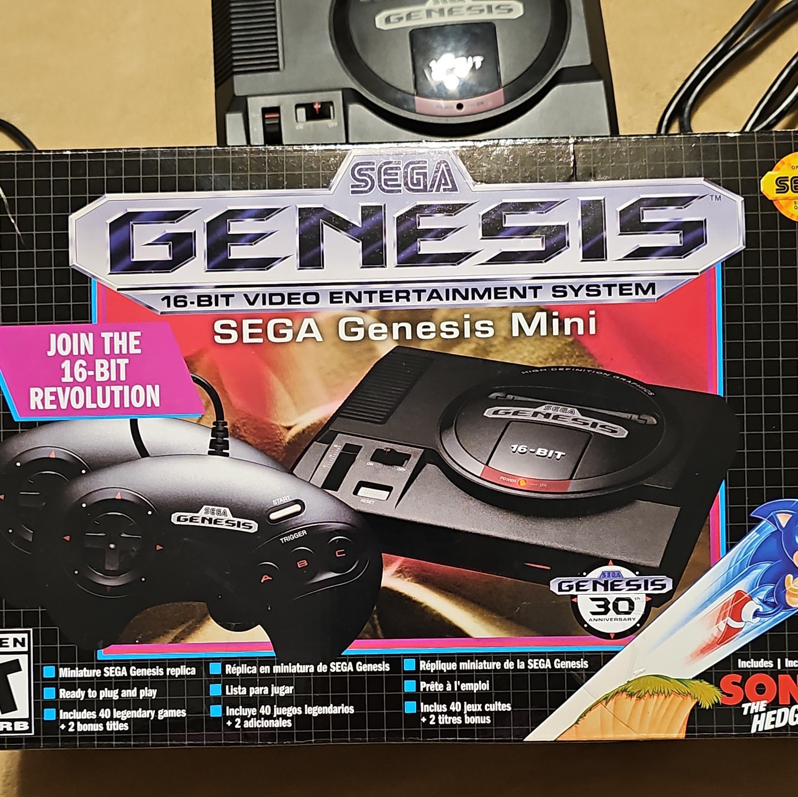 SEGA Genesis 1 Mini Console With Box Excellent Shape