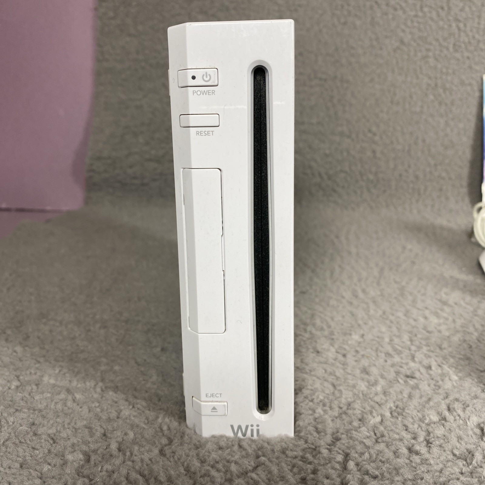 wii console bundle W/4 Controllers Extra Game Cords 2 Games. As Is. Tested Works
