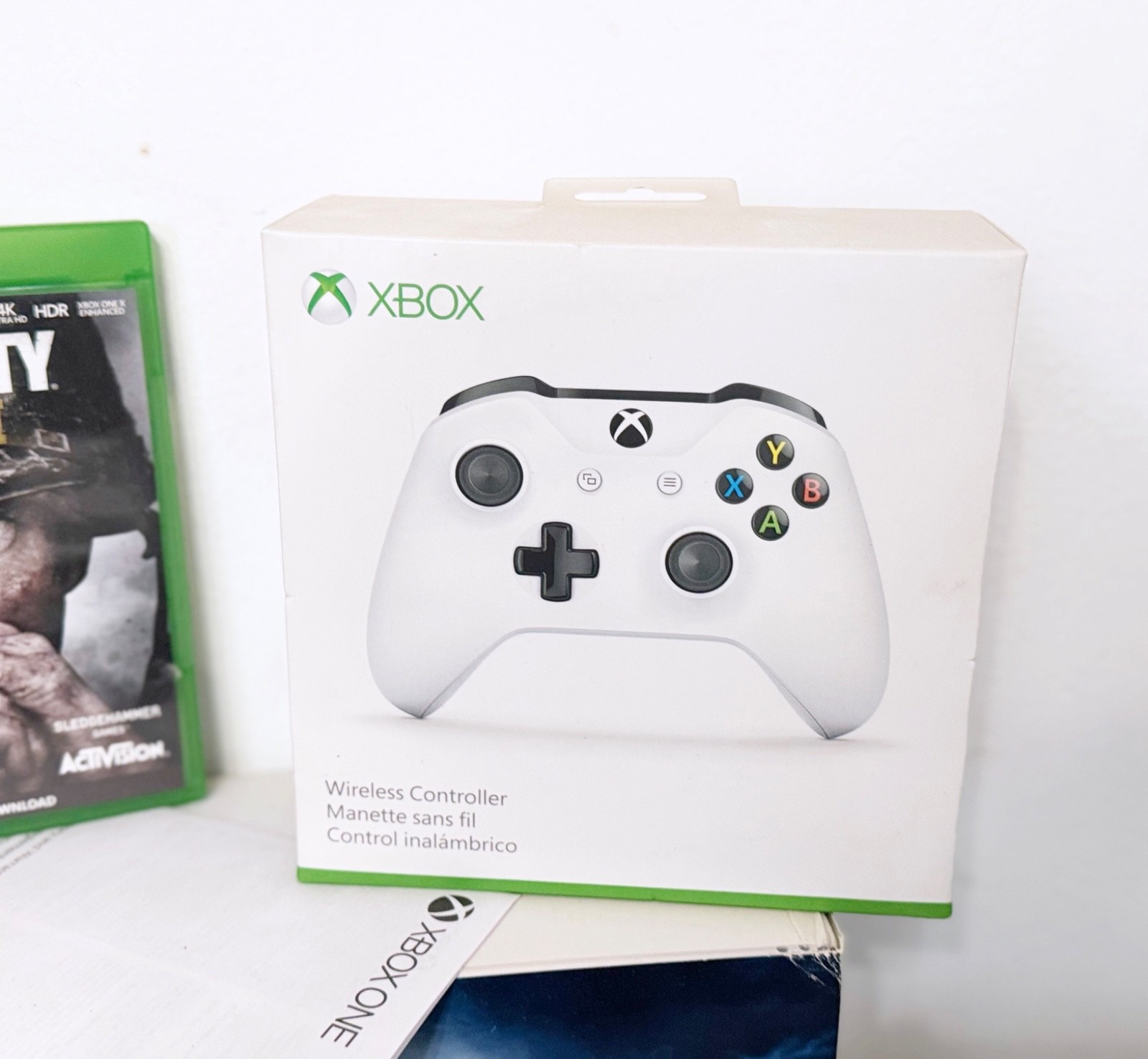 Microsoft Xbox One S 1TB Console – White- Model 1681- Bundle Games, Controller +