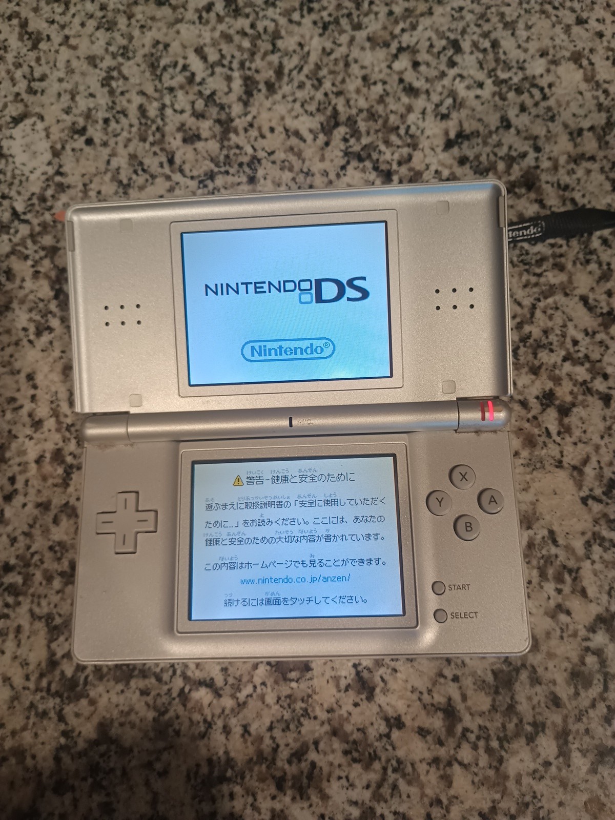 Nintendo DS Lite Launch Edition Silver Handheld System 11 Games