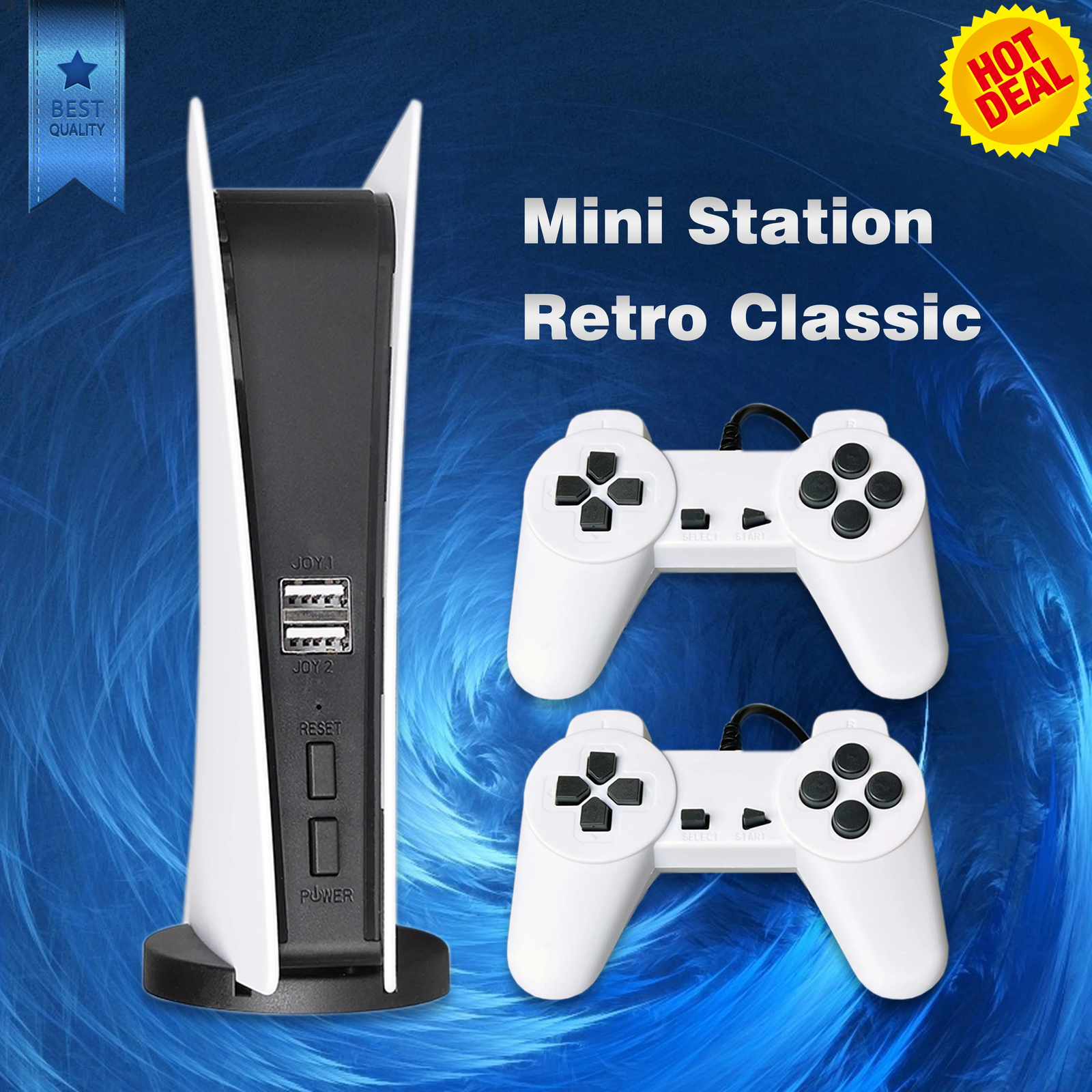 GS5 8-bit TV Video AV Output USB Plug & Play Support 200+ Nostalgia Game Console