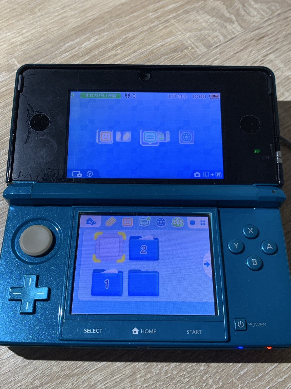 2038 Nintendo 3DS Aqua Blue Very Good TESTED
