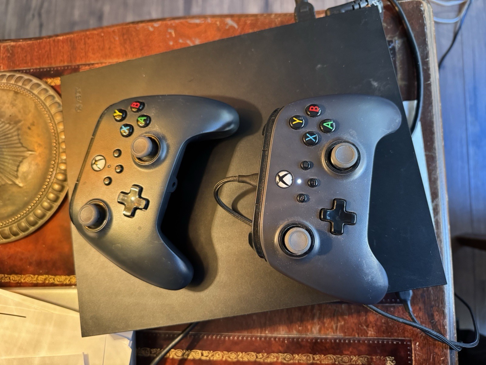 Microsoft Xbox One X 1TB Console – Black 2 Controllers