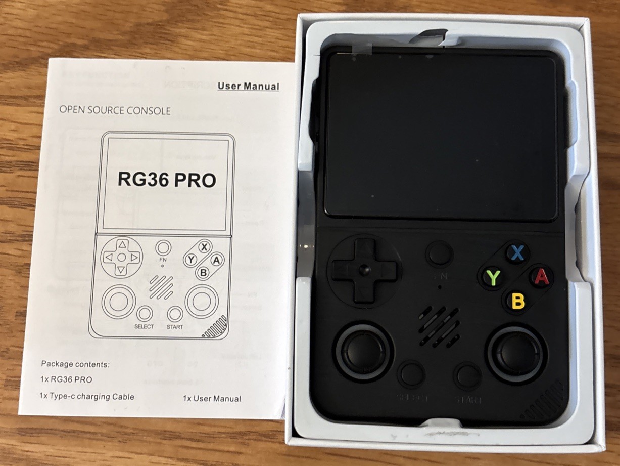 RG36 PRO Retro Handheld Game Console Open Source System, 3.5″ IPS Screen 64G TF