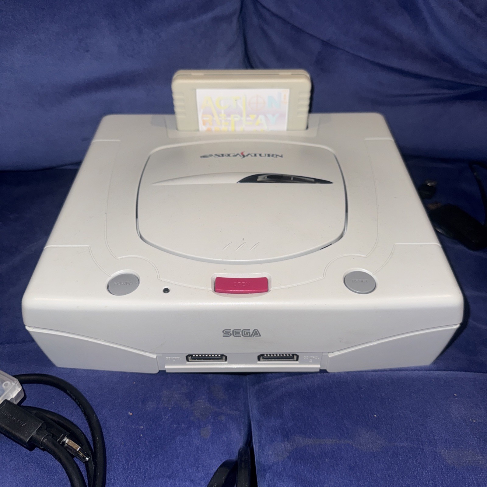 Sega Saturn Japanese Spec Grey with Mode Optical Emulator US Seller Joystick