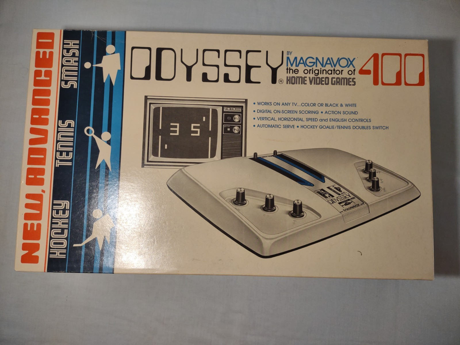 Vintage 1975 Magnavox Odyssey 400 Video Game Console With Box + Manuals