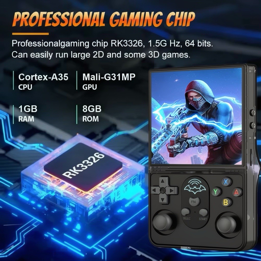 T16 Max 64GB EmuELEC OS Game Console 720p✅