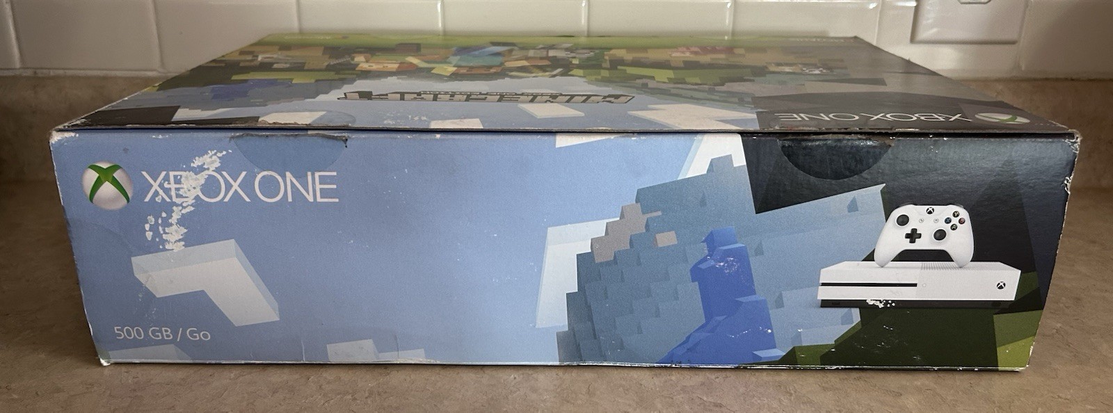 Microsoft Xbox One S White 500 GB Minecraft System Bundle *BOX AND INSERTS ONLY*