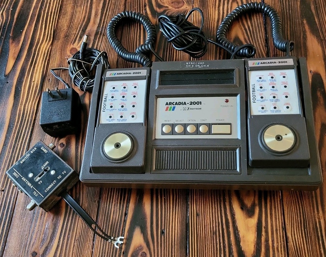Emerson ARCADIA-2001 Game Console ☆RARE☆ Powers Up / Untested – Vintage – GC
