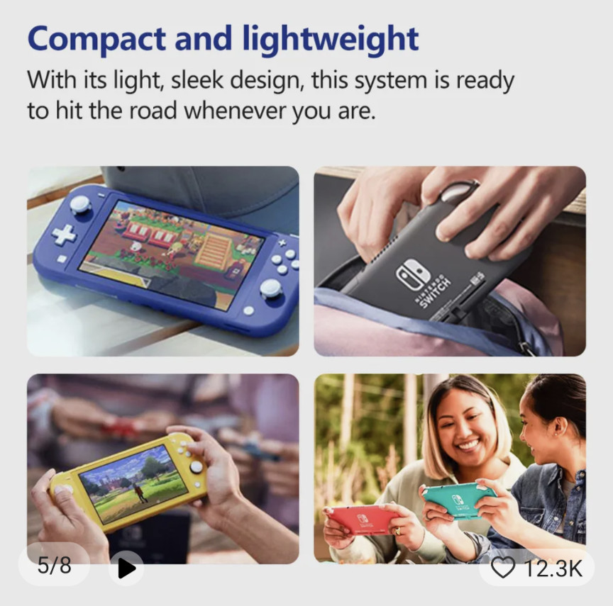 Nintendo switch lite handheld game console 275g lightweight and portable control