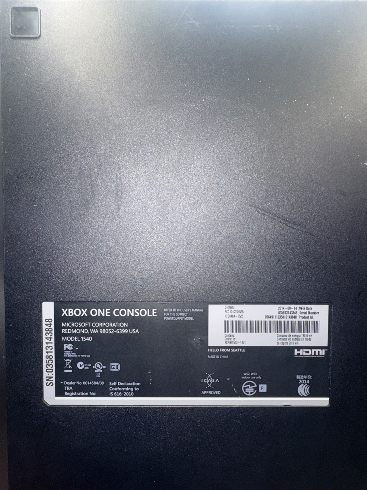 Microsoft Xbox One 500GB Console – Black *FOR PARTS OR REPAIR*untested