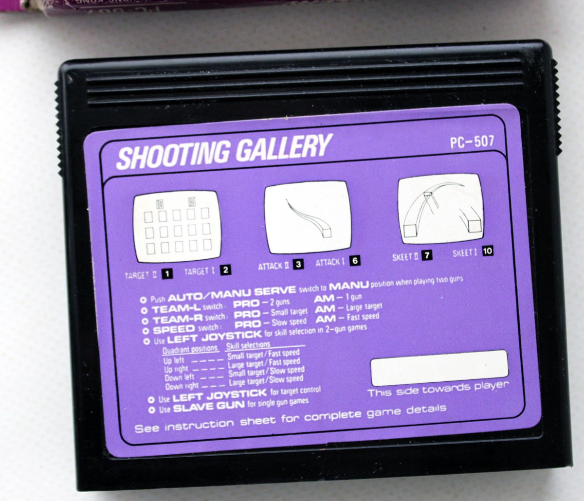 Vintage 80’s Poppy Hanimex Arcadia Shooting Gallery PC-507 Tv Game Cartridge New