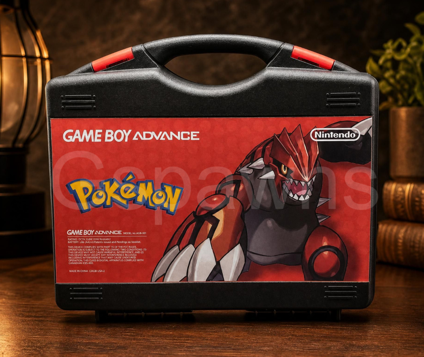 Nintendo Groudon Game Boy Advance GBA IPS 3.0 USB-C 1800mAh Rechargeable Battery
