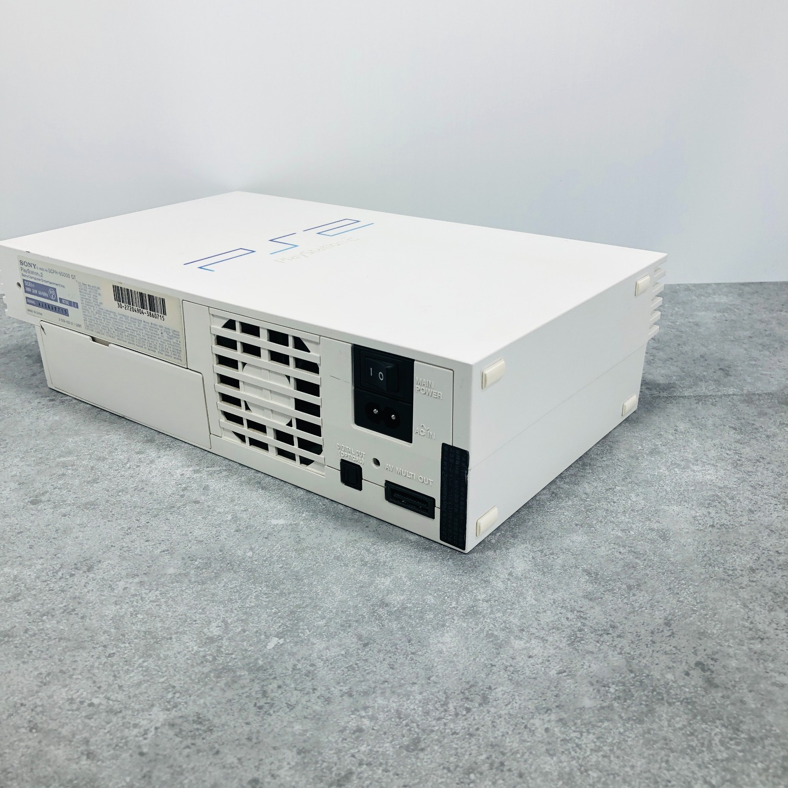 [EX+3] Sony PS2 Playstation PS 2 SCPH-55000 GT White Console NTSC-J 06-106