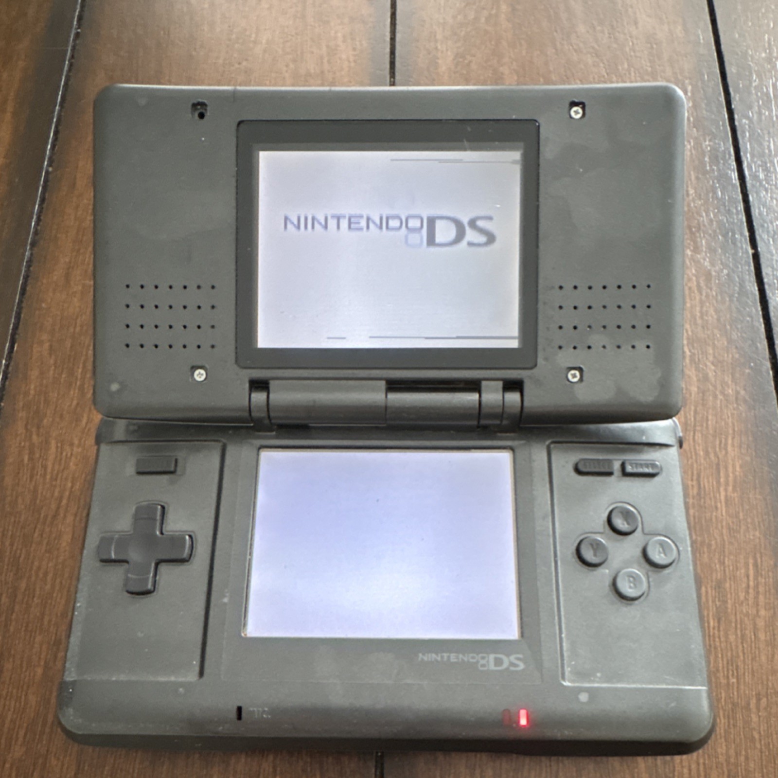 Nintendo DS Silver Black Dual Screen Handheld Console NTR-001