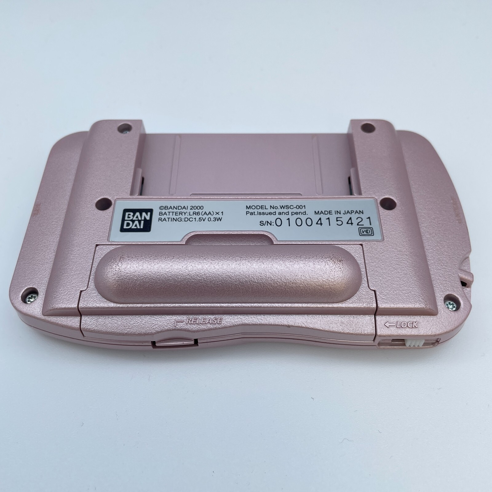 BANDAI Wonder Swan Color console Pearl Pink Japan Import