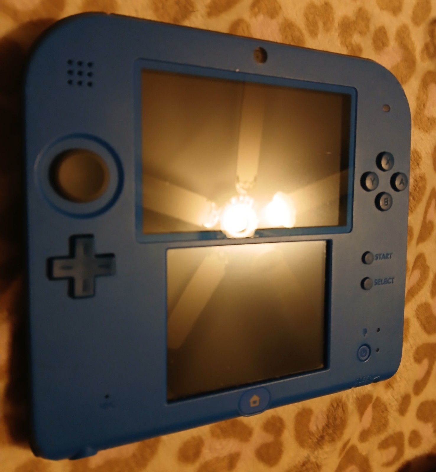 Nintendo 2DS Lot Black/Blue Mario Kart 7 Edition + Charger+ Case + Games Bundle