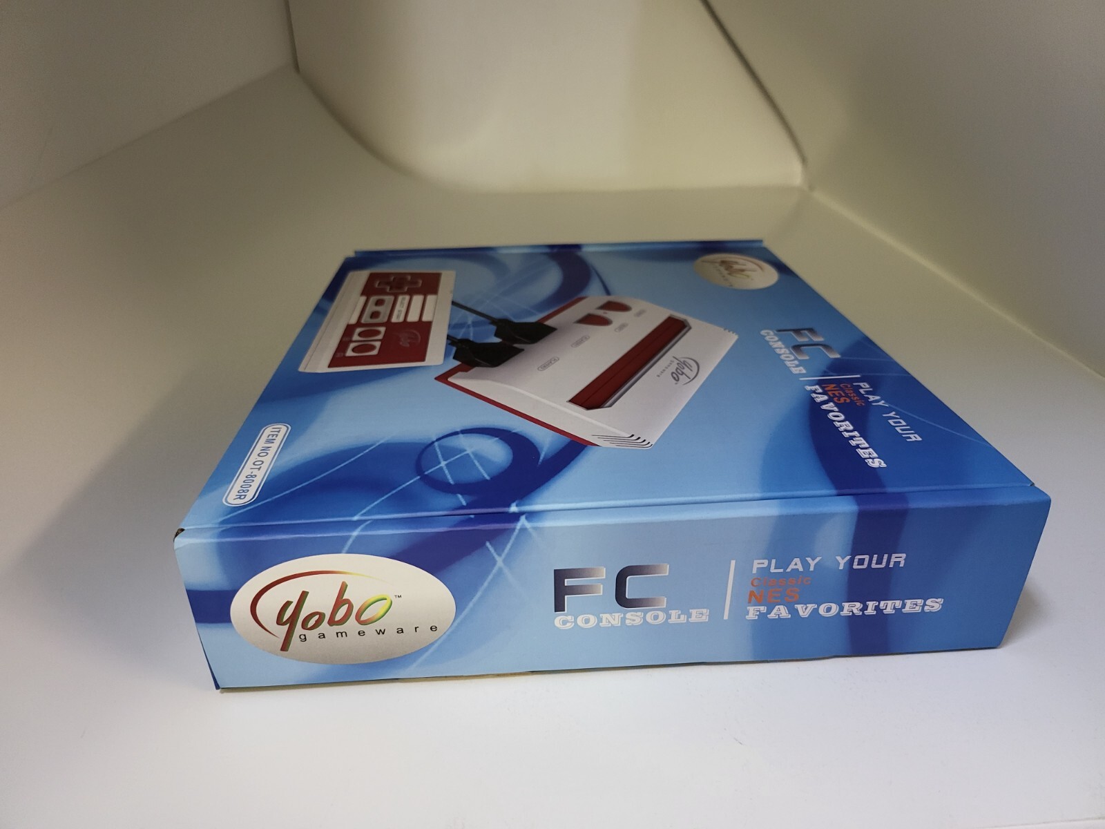 NEW Red & White Yobo Fc Video Game System to play NES 8 Bit Nintendo Games