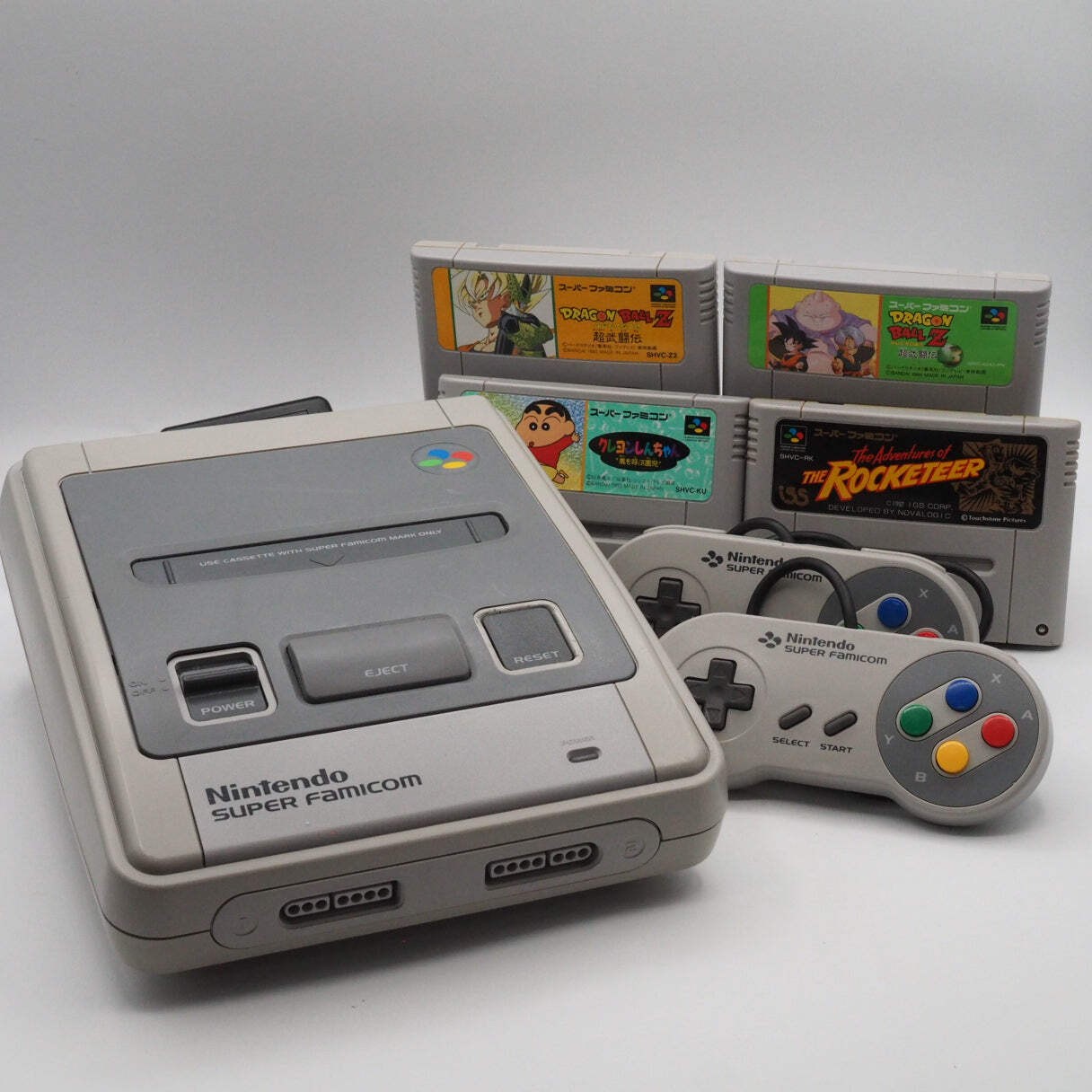 Nintendo Super Famicom Console system Anime & Movie Tie-In 4-Game Bundle NTSC-J