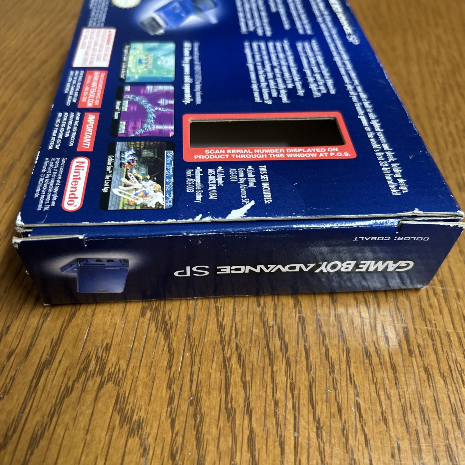 Nintendo Game Boy Advance SP Console – Cobalt Blue Complete CIB Working