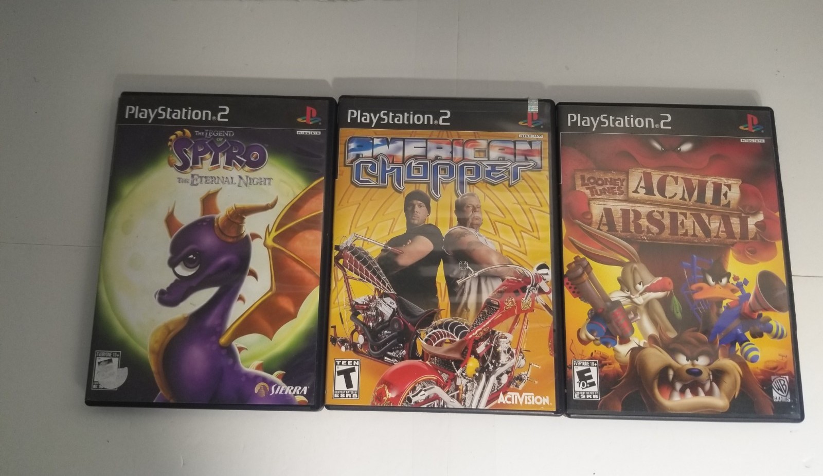Sony PS2 Slim Console Lot W/ Cords, 2 Controller, and 9 Games Memory Card Works