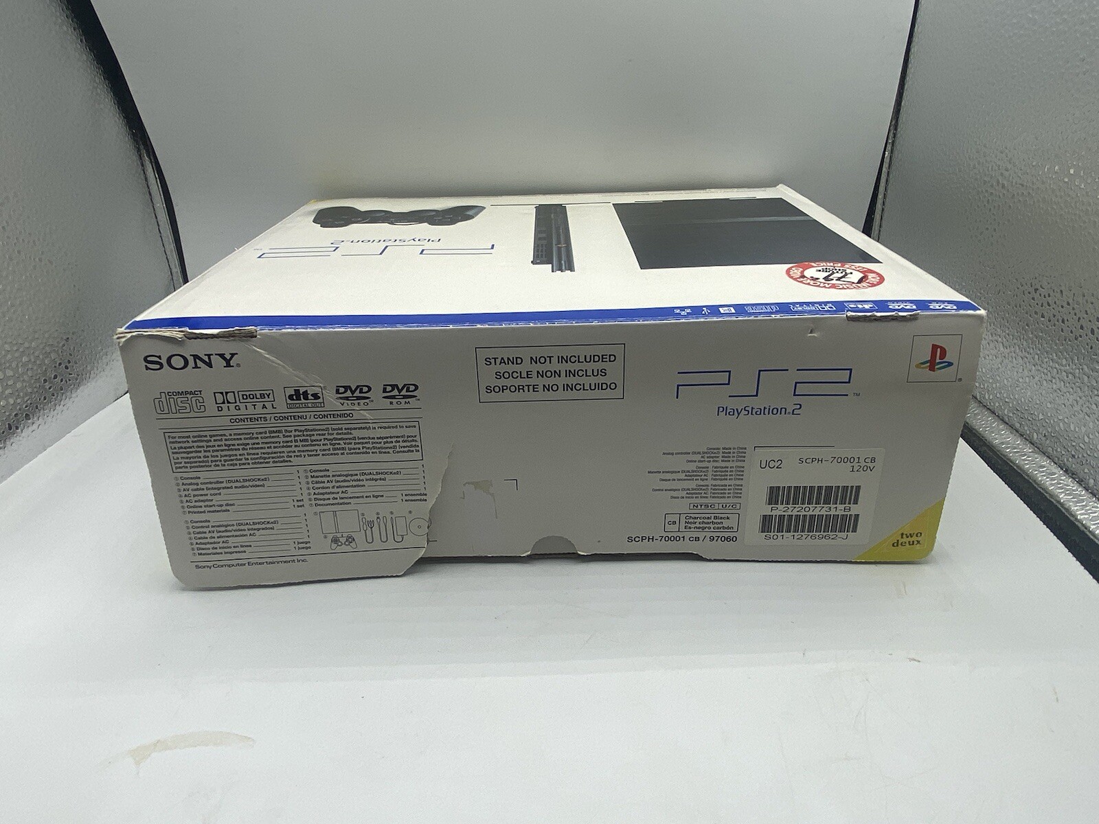 Sony PS2 Slim Charcoal Black Console SCPH-70001 Complete Box CIB With Manuals