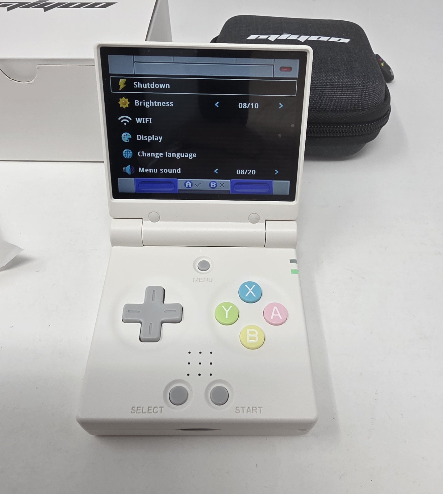 Miyoo mini Flip Retro White Micro Game Handheld Console Onion Os Loaded